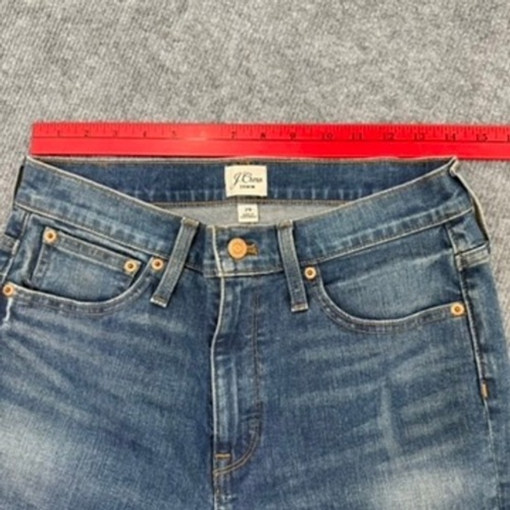 J Crew Billie Demi Boot Crop Jeans Women 29 Cotton Indie Sleek Boho Western - Picture 6 of 10
